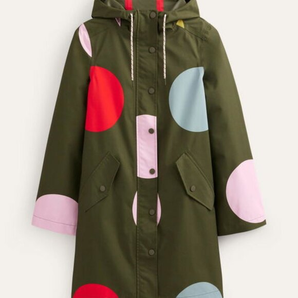 NWT BODEN WELLS Spot Waterproof Coat Size 14R - Picture 1 of 8